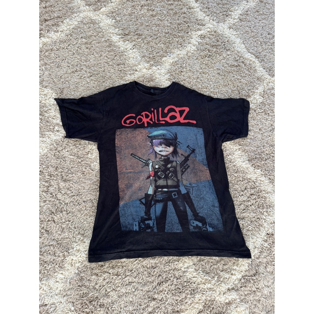 Gorillaz Noodle Cyborg Graphic T-Shirt Black Medium
